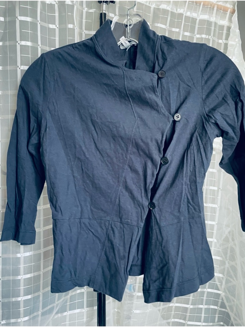 navy blue Knit Cardigan - Size XS - Picture 2 of 7